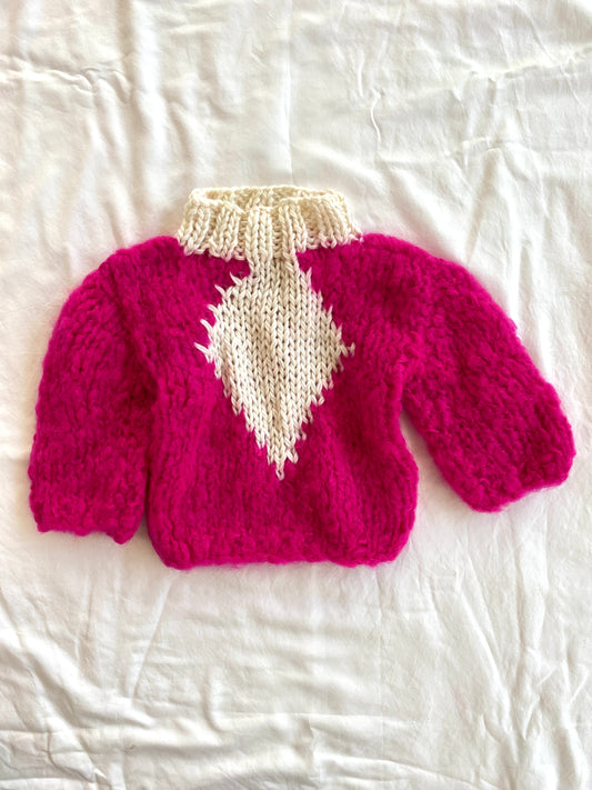 Sweater Rombo Teresita- Fucsia